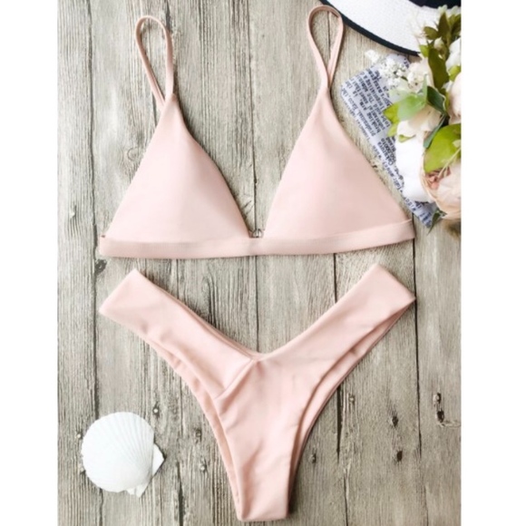 Other - Champagne Pink Cheeky Bikini